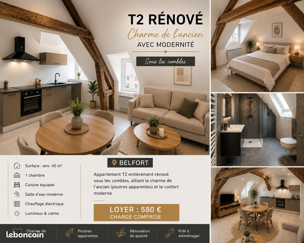 Appartement à louer, 48m², Belfort