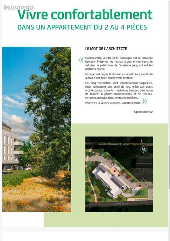 Appartement à louer, 44m², Bain-de-Bretagne