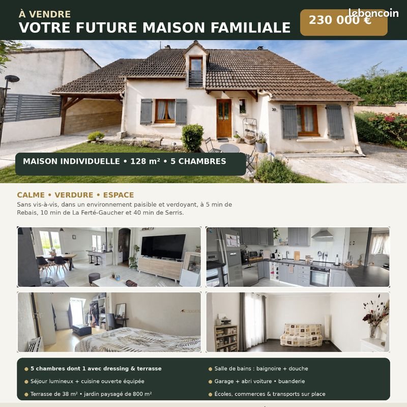 Maison à vendre, 128m², Bellot