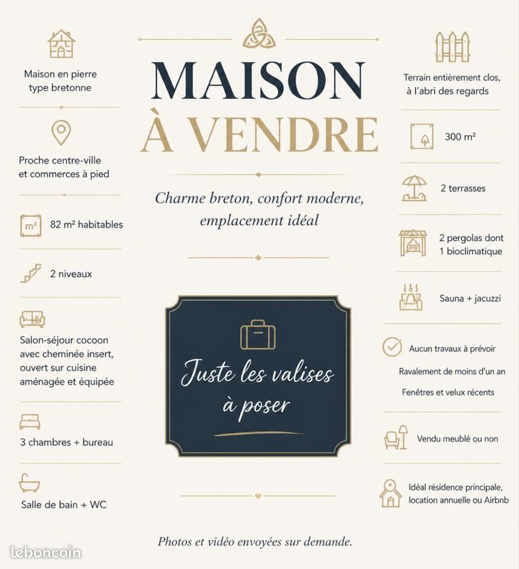 Maison à vendre, 82m², Audierne
