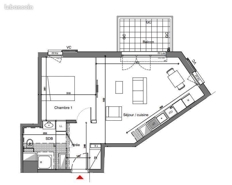Appartement à louer, 44m², Champigny-sur-Marne