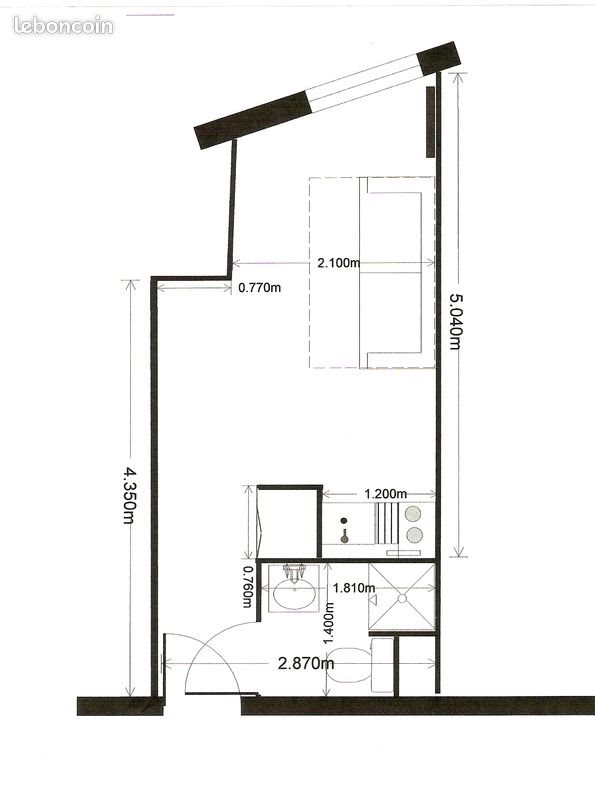 Appartement à louer, 16m², Balaruc-les-Bains