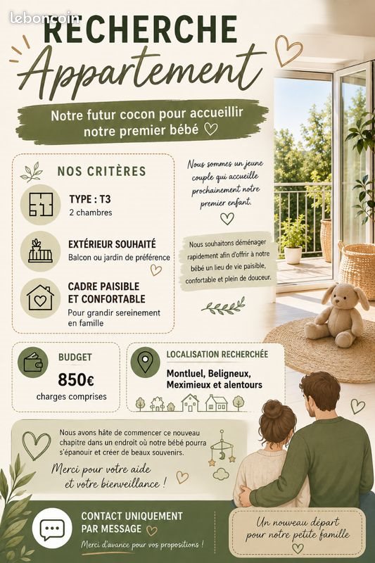 Appartement à louer, 70m², Dagneux