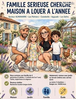 Maison à louer, 80m², Hyères