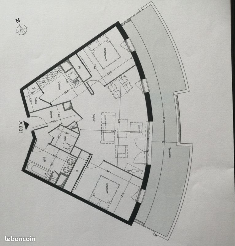 Appartement à vendre, 68m², Talence