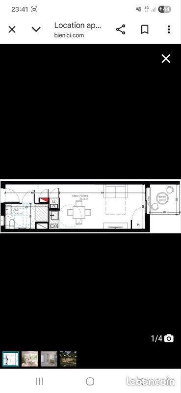 Appartement à louer, 27m², Nîmes