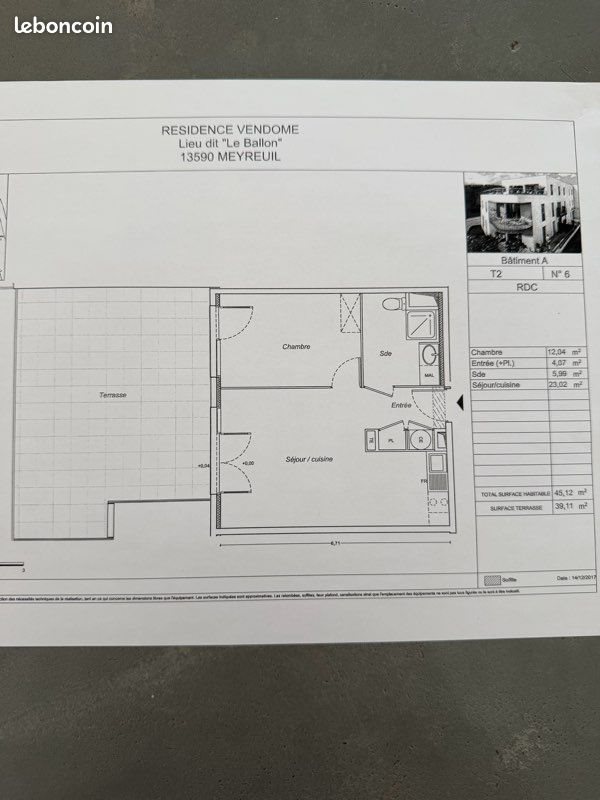 Appartement à vendre, 45m², Meyreuil