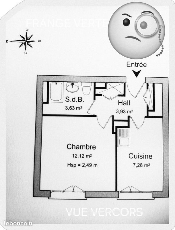 Appartement à vendre, 27m², Echirolles