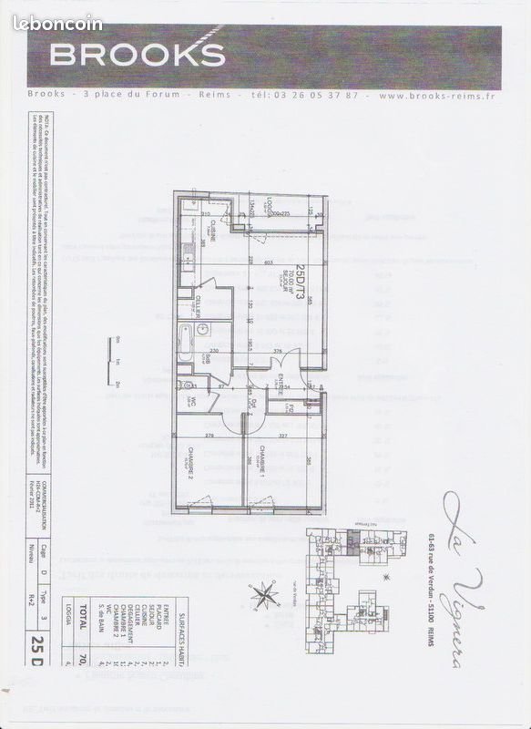 Appartement à louer, 70m², Roubaix