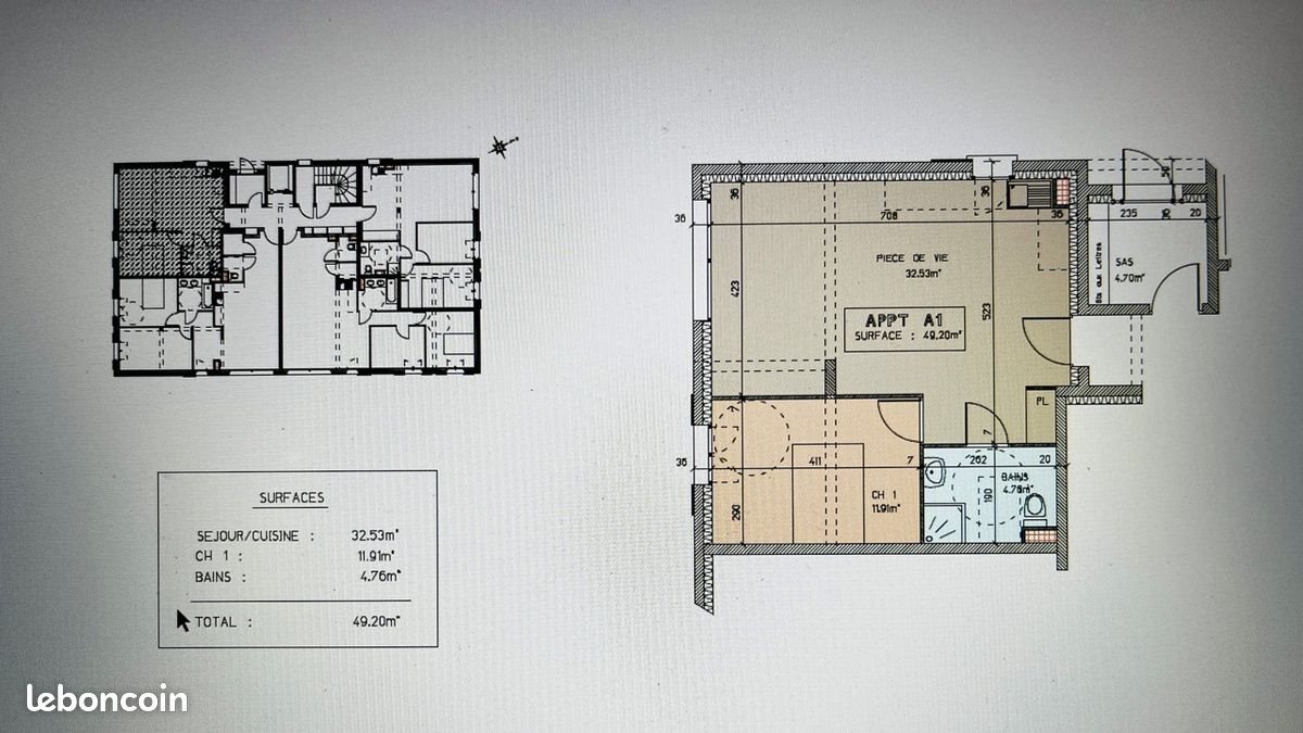 Appartement à louer, 49m², Crémieu