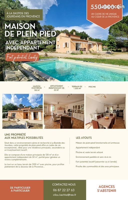 Maison à vendre, 180m², La Bastide-des-Jourdans