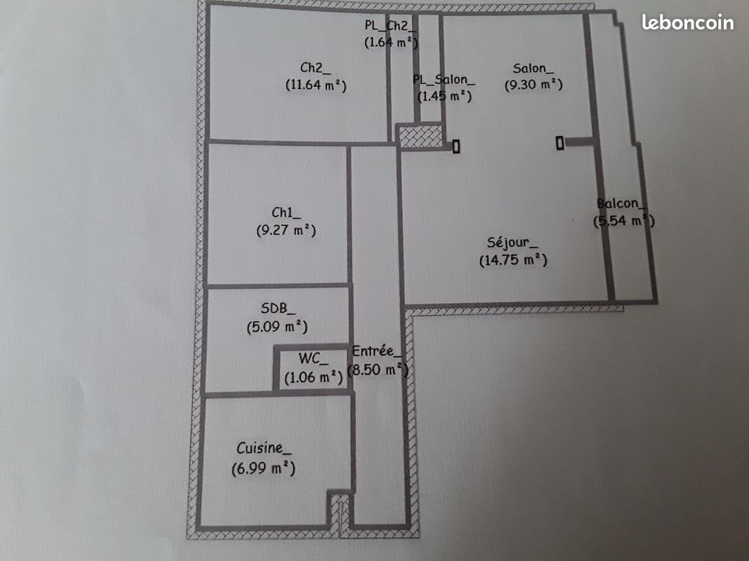 Appartement à vendre, 70m², Vichy