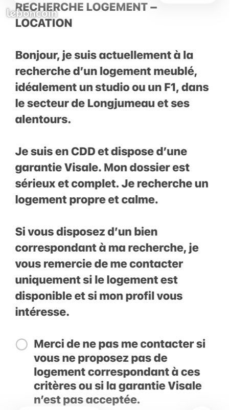 Appartement à louer, 28m², Longjumeau