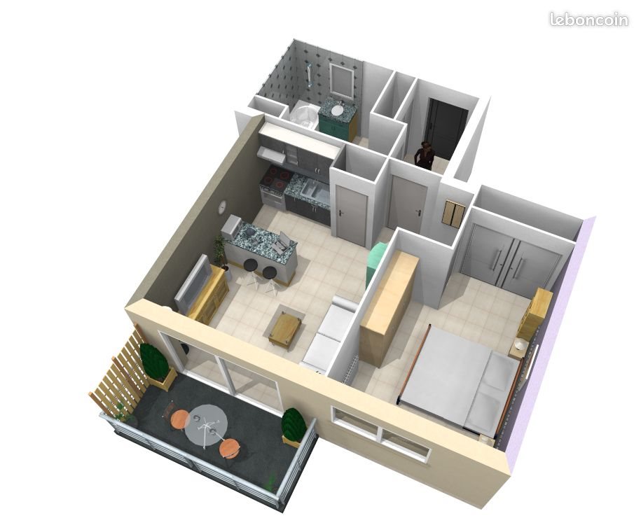 Appartement à louer, 41m², Coutras