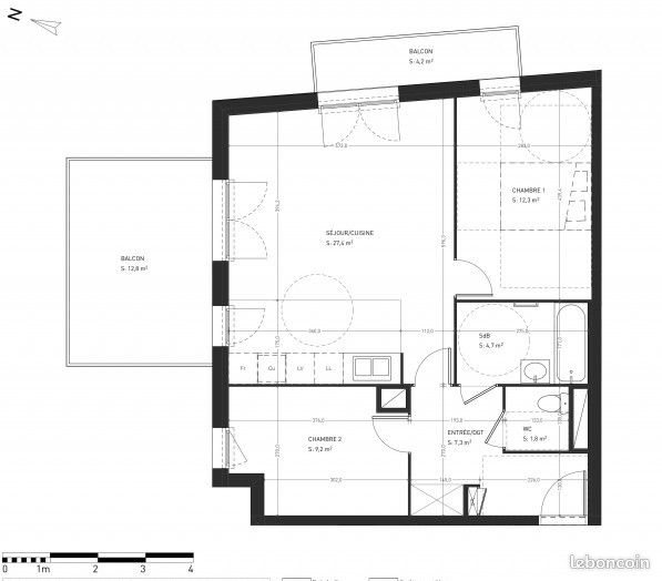 Appartement à louer, 63m², Nanterre