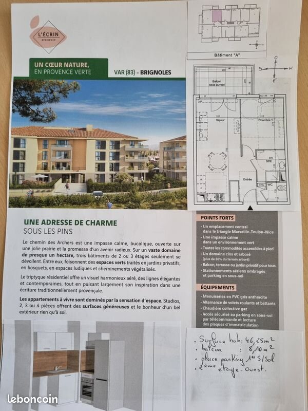 Appartement à louer, 46m², Brignoles