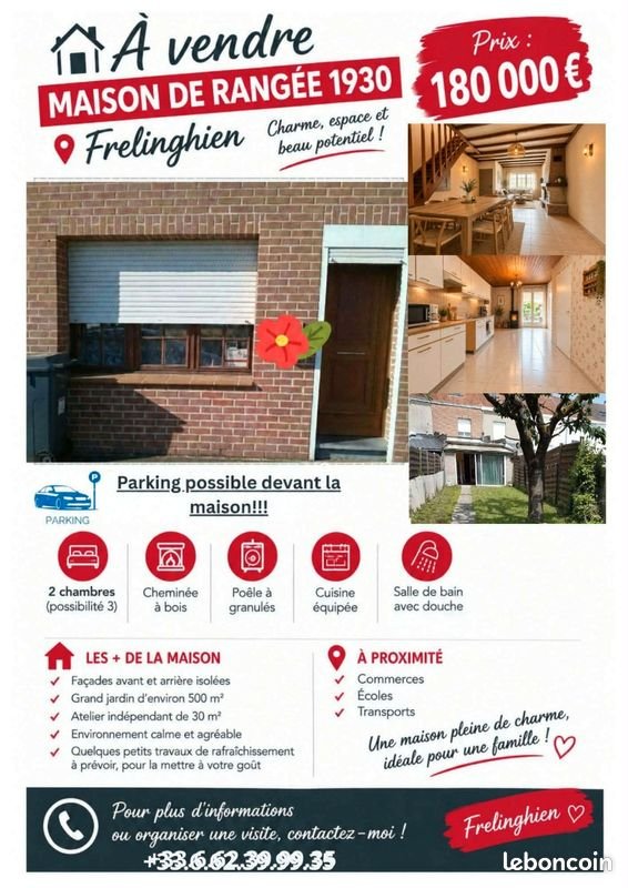 Maison à vendre, 60m², Frelinghien