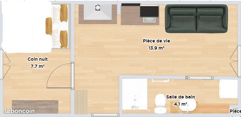 Appartement à louer, 26m², Colombes