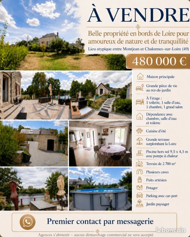 Maison à vendre, 125m², Montjean-sur-Loire