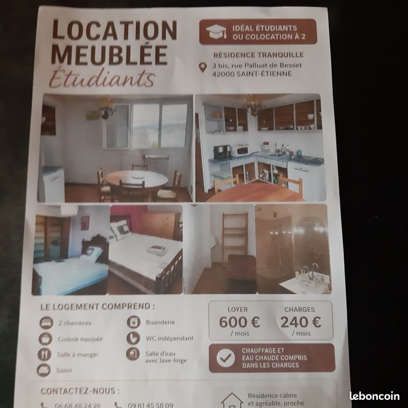 Appartement à louer, 71m², Saint-Étienne