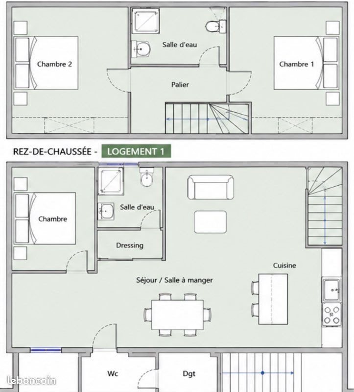 Maison à louer, 120m², Sion-les-Mines