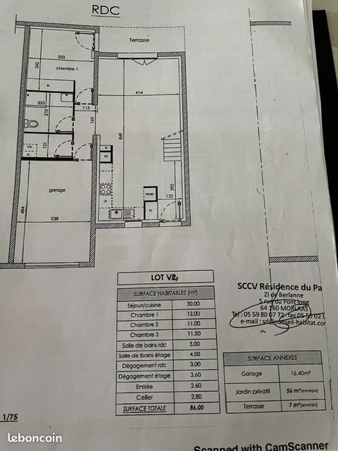 Maison à louer, 82m², Pau