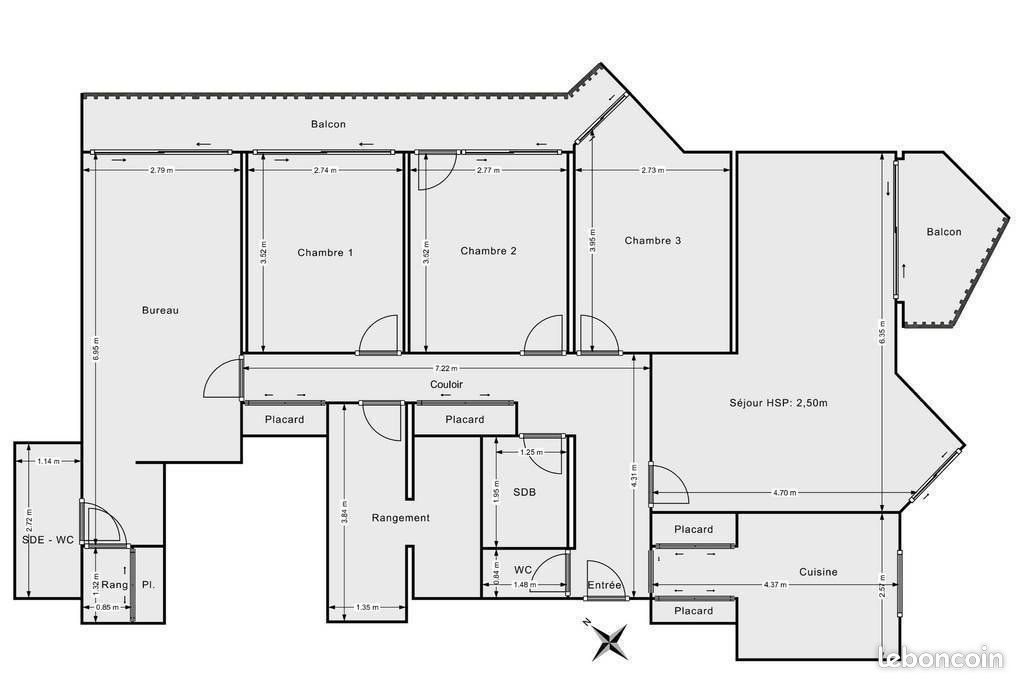 Appartement à vendre, 107m², Grigny