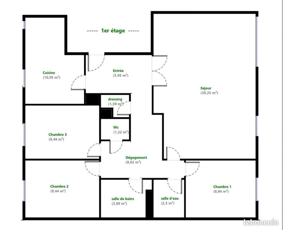 Appartement à vendre, 93m², Versailles