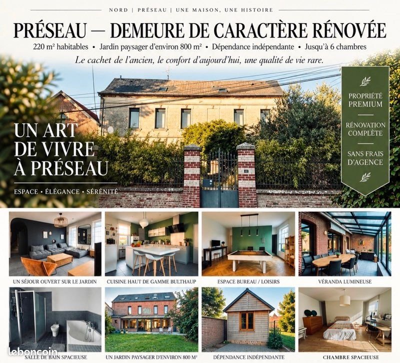Maison à vendre, 240m², Préseau
