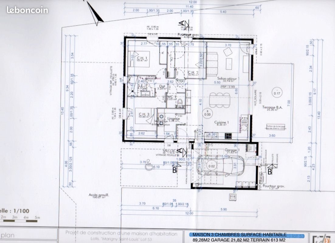 Maison à louer, 89m², Mouchamps