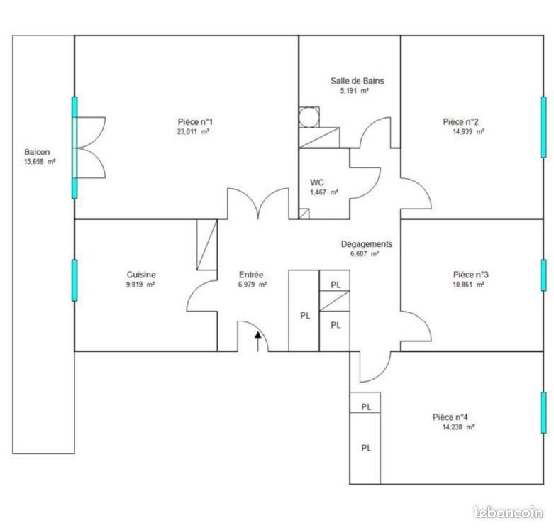 Appartement à vendre, 93m², Strasbourg