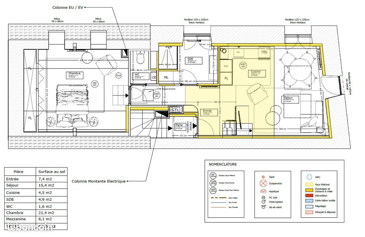 Appartement à louer, 63m², Pluvigner