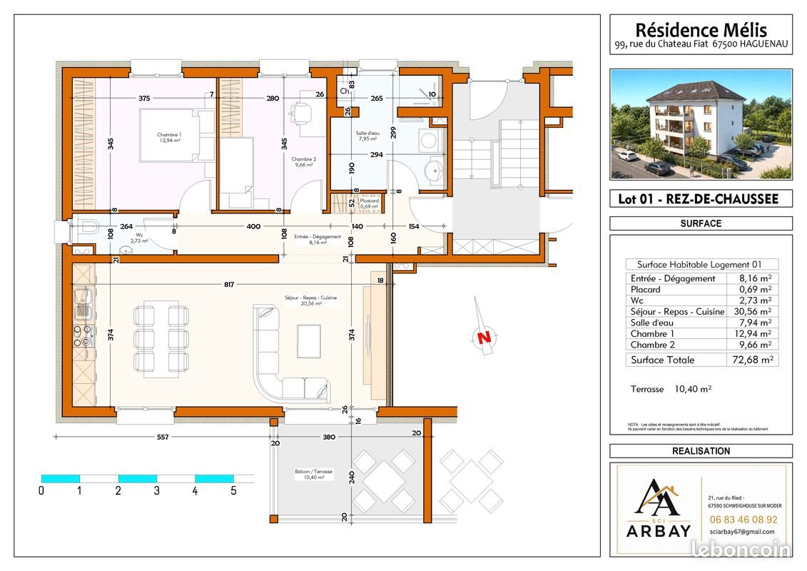 Appartement à vendre, 73m², Haguenau