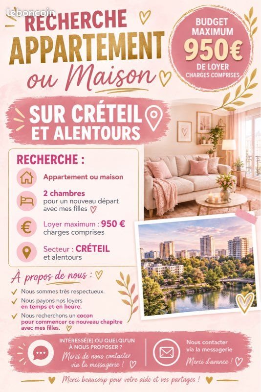 Appartement à louer, 65m², Créteil