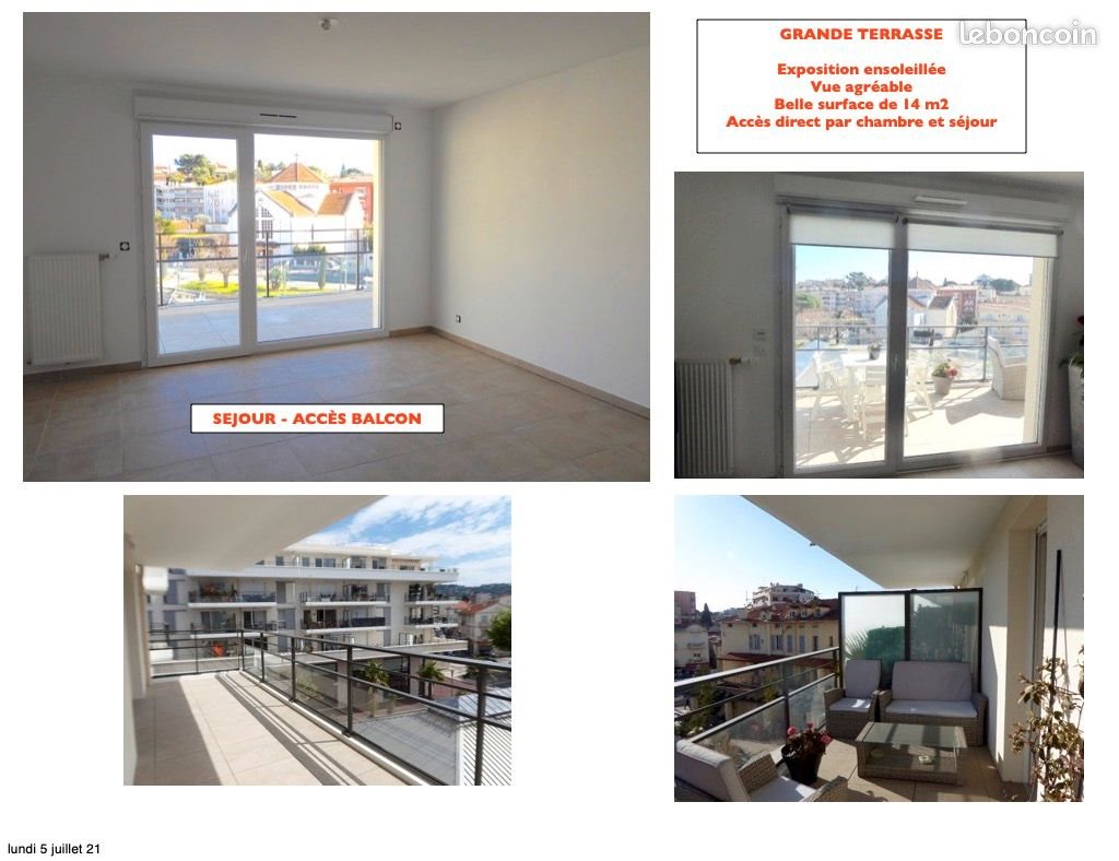 Appartement à louer, 44m², Le Cannet