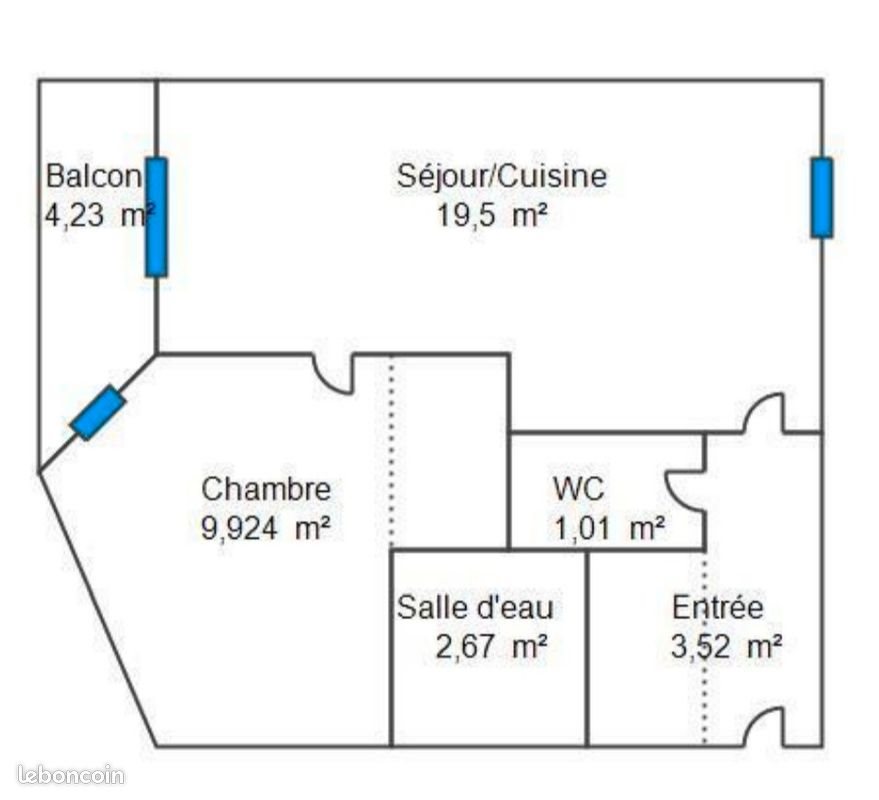 Appartement à louer, 40m², Saint-Nazaire