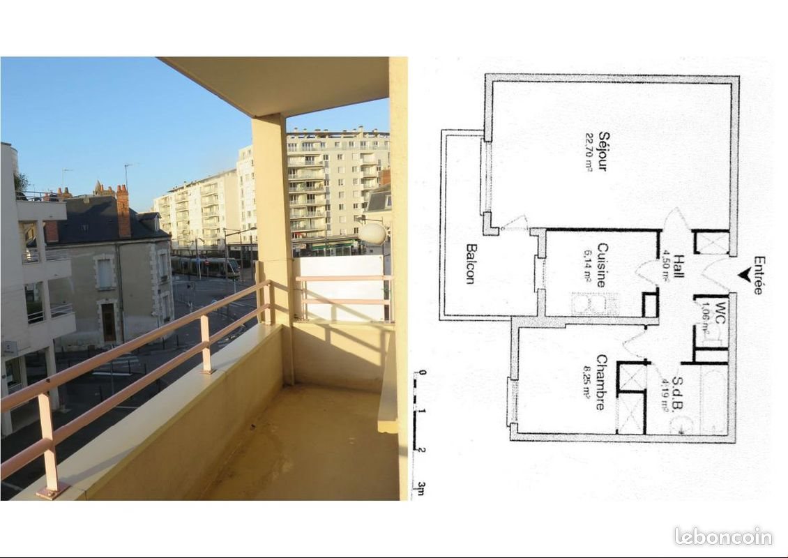 Appartement à louer, 47m², Orléans