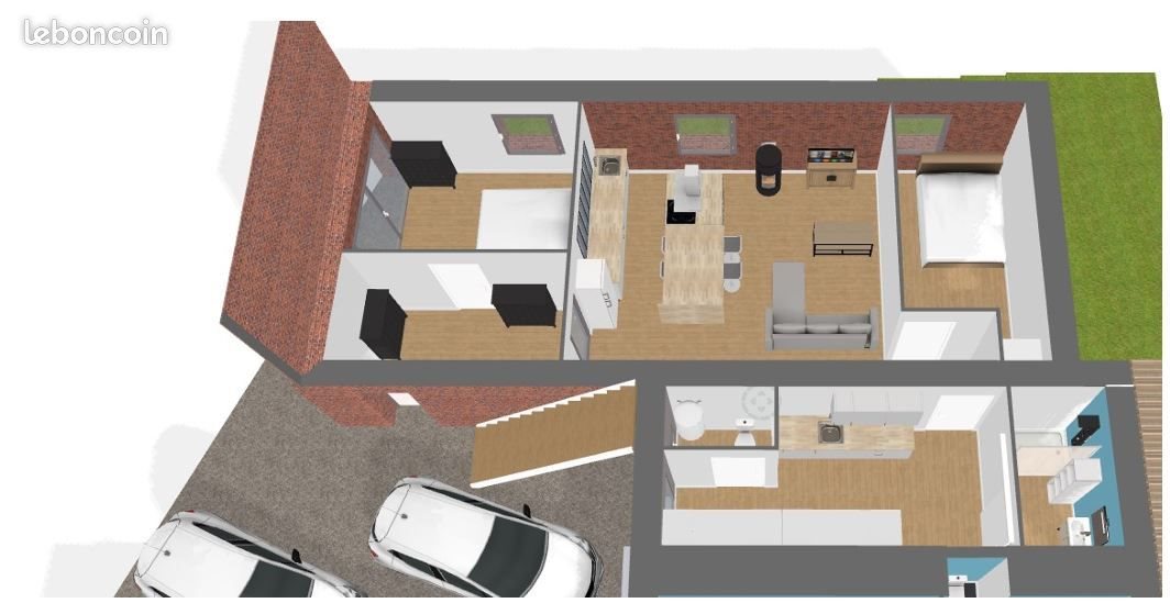 Appartement à louer, 75m², Villers-Sire-Nicole