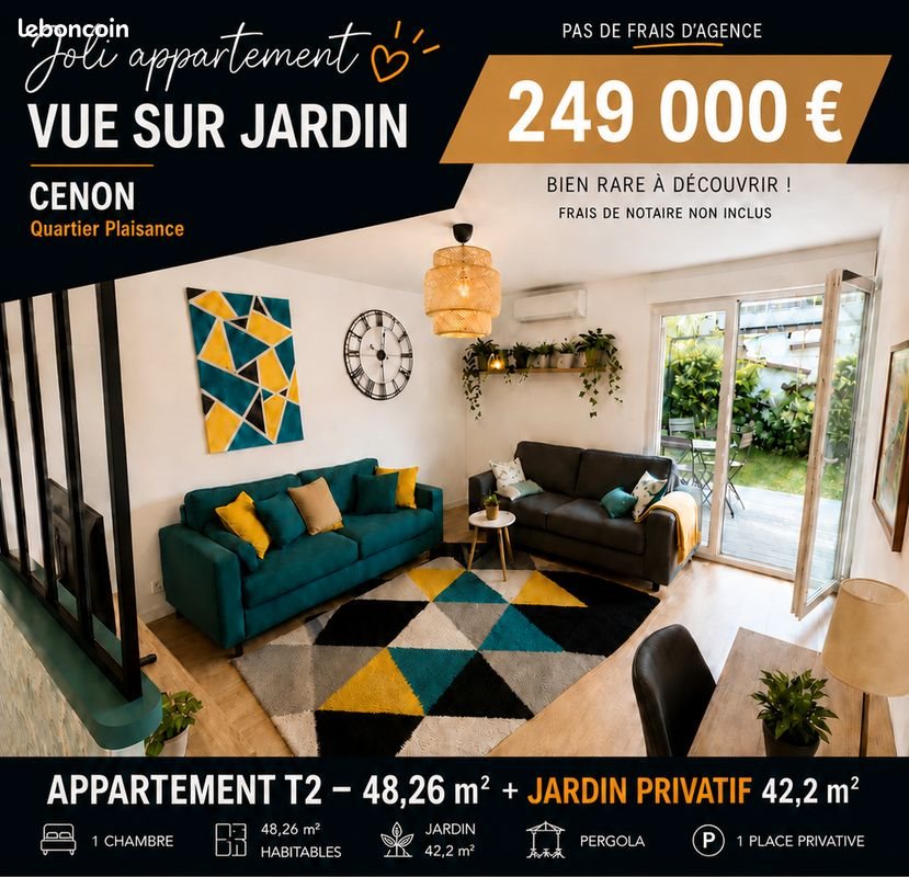 Maison à vendre, 48m², Cenon