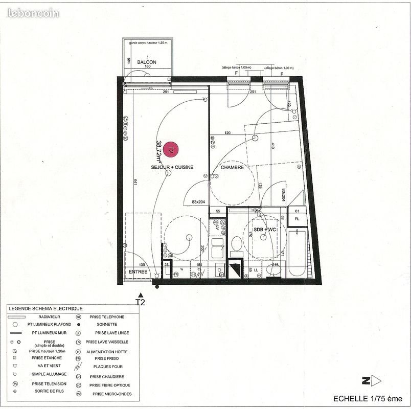 Appartement à louer, 40m², Bordeaux