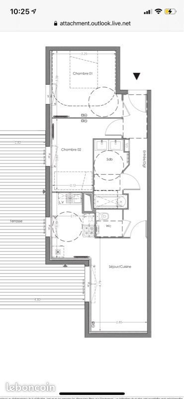 Appartement à vendre, 56m², Lormont