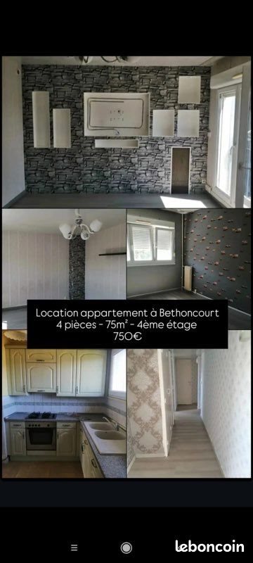 Appartement à louer, 76m², Grand-Charmont