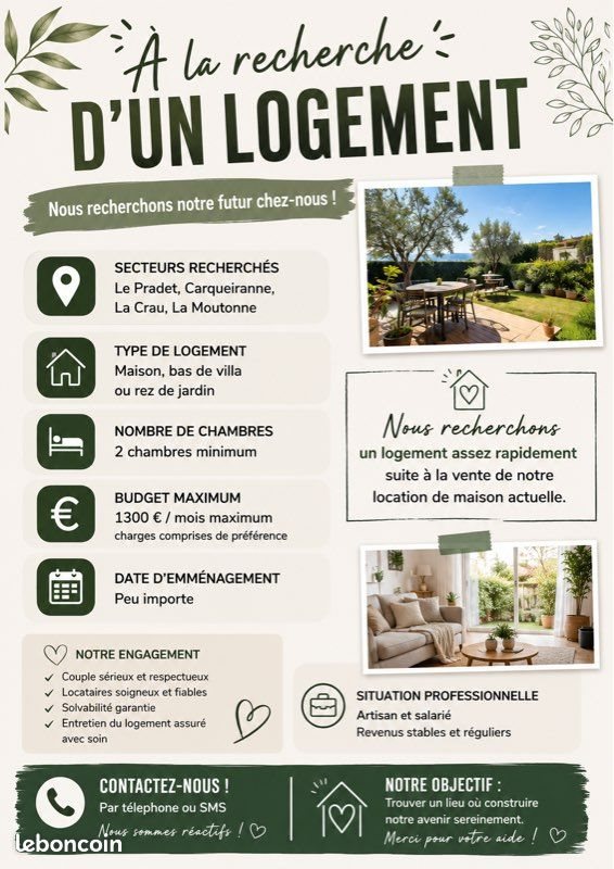 Maison à louer, 70m², Le Pradet