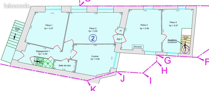 Appartement à vendre, 85m², Saint-Just-Malmont