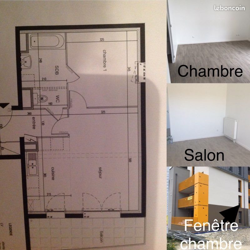 Appartement à louer, 46m², Le Rheu