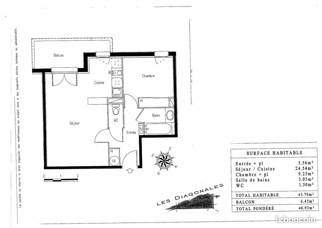 Appartement à vendre, 44m², Bergerac