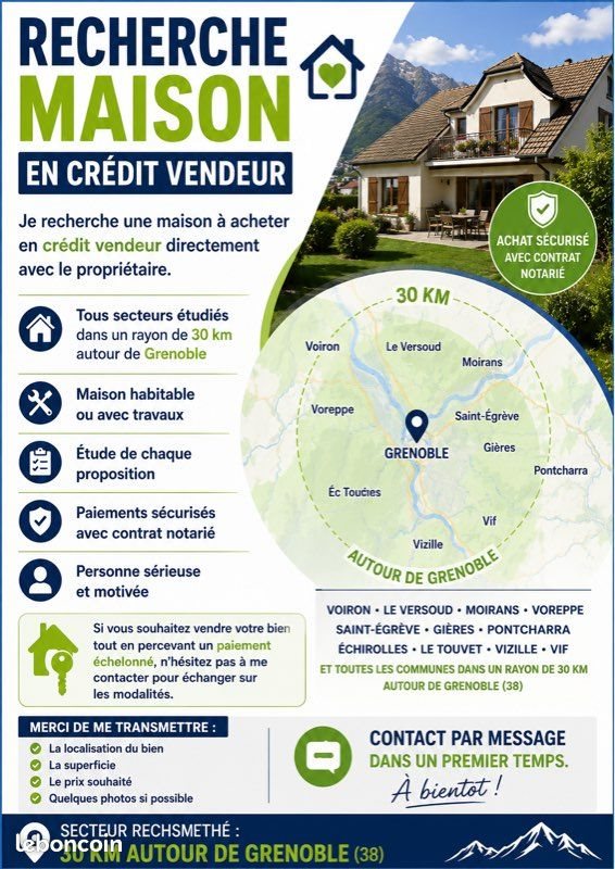 Maison à vendre, 65m², Echirolles