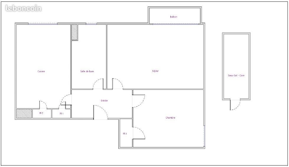 Appartement à louer, 50m², Échirolles