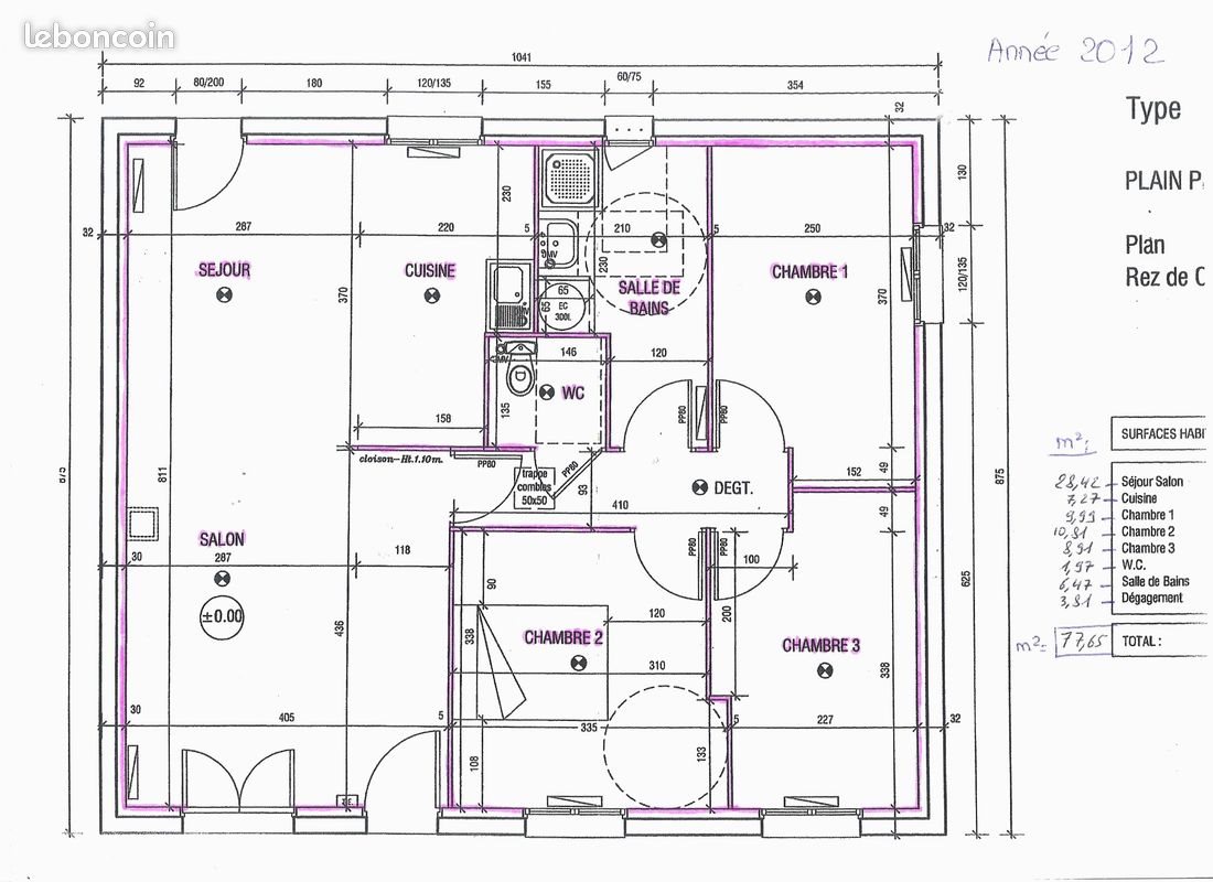Maison à vendre, 77m², Goudelin