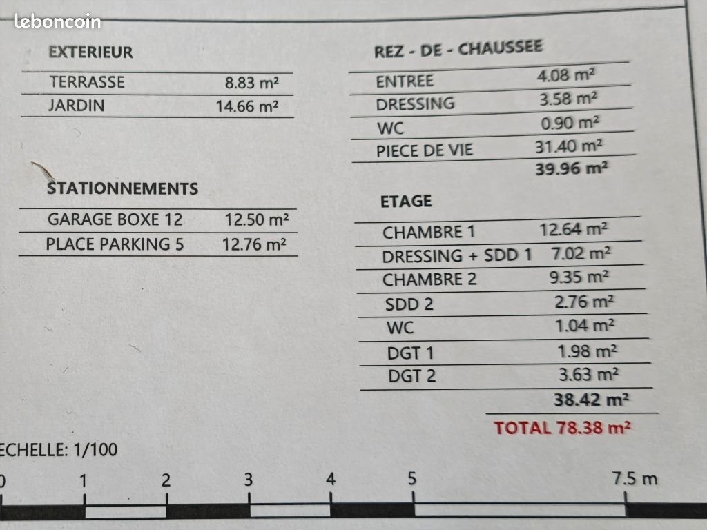 Maison à vendre, 78m², Massieux